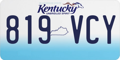 KY license plate 819VCY