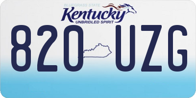 KY license plate 820UZG