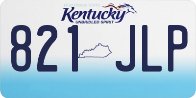 KY license plate 821JLP