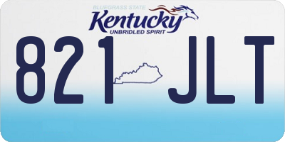 KY license plate 821JLT