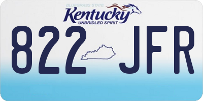 KY license plate 822JFR