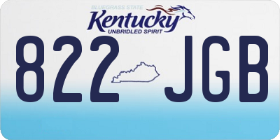 KY license plate 822JGB