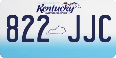KY license plate 822JJC