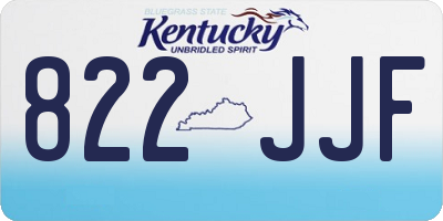 KY license plate 822JJF