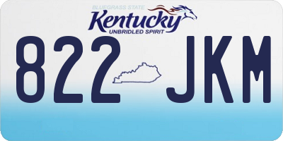 KY license plate 822JKM