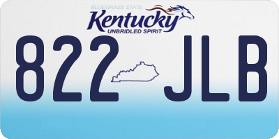 KY license plate 822JLB