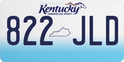 KY license plate 822JLD