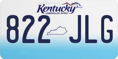 KY license plate 822JLG