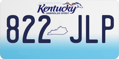 KY license plate 822JLP