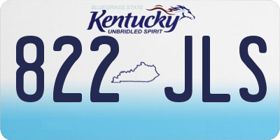 KY license plate 822JLS