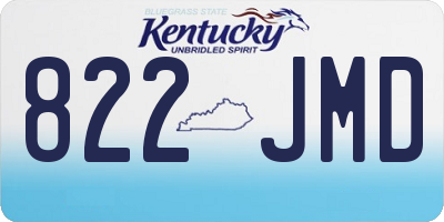 KY license plate 822JMD