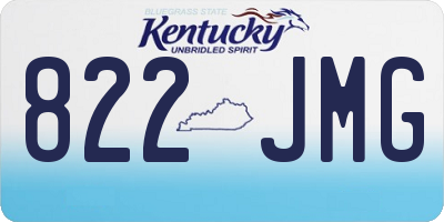 KY license plate 822JMG