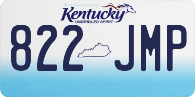 KY license plate 822JMP