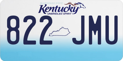 KY license plate 822JMU
