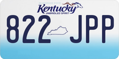 KY license plate 822JPP