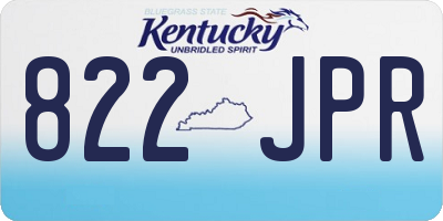 KY license plate 822JPR