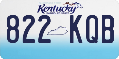 KY license plate 822KQB