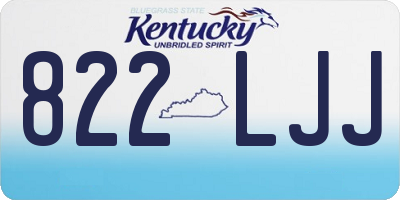 KY license plate 822LJJ