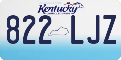 KY license plate 822LJZ