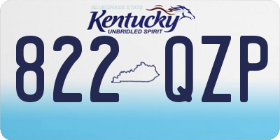 KY license plate 822QZP
