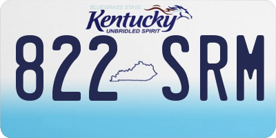 KY license plate 822SRM