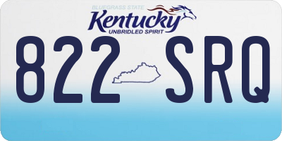 KY license plate 822SRQ