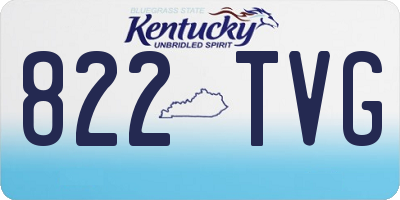 KY license plate 822TVG