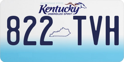 KY license plate 822TVH