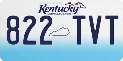 KY license plate 822TVT