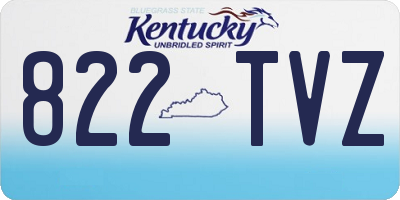 KY license plate 822TVZ