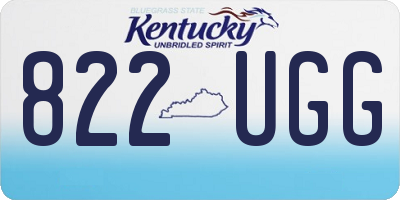 KY license plate 822UGG