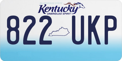 KY license plate 822UKP