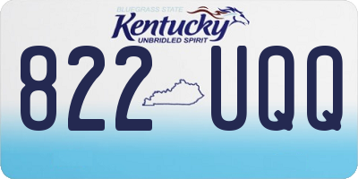 KY license plate 822UQQ