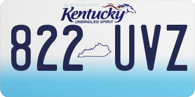 KY license plate 822UVZ