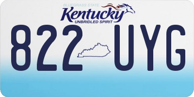 KY license plate 822UYG