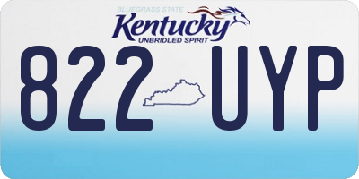 KY license plate 822UYP