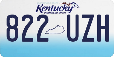 KY license plate 822UZH