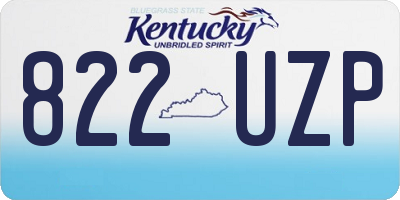KY license plate 822UZP