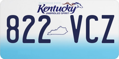 KY license plate 822VCZ