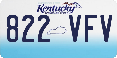 KY license plate 822VFV