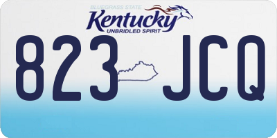 KY license plate 823JCQ