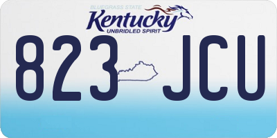 KY license plate 823JCU