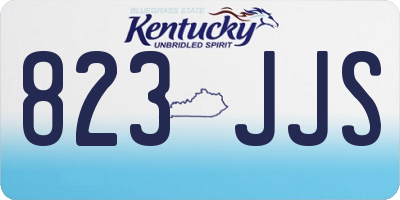 KY license plate 823JJS