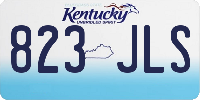 KY license plate 823JLS