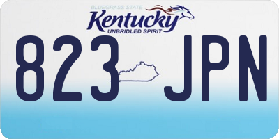 KY license plate 823JPN