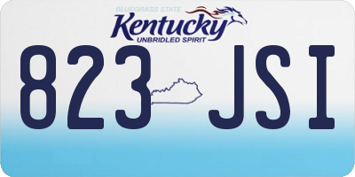 KY license plate 823JSI