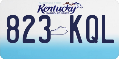 KY license plate 823KQL
