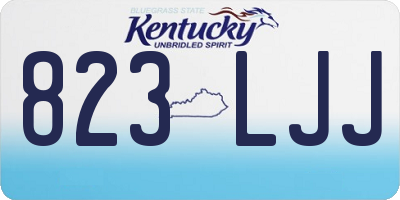 KY license plate 823LJJ