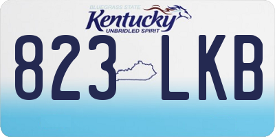KY license plate 823LKB