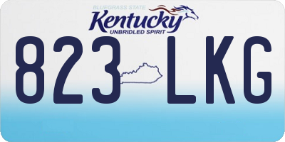 KY license plate 823LKG
